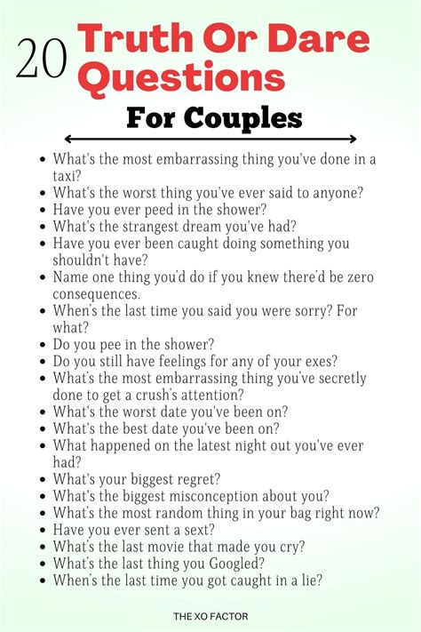 truth or dare questions romantic|115+ Playful Truth or Dare Questions for Couples